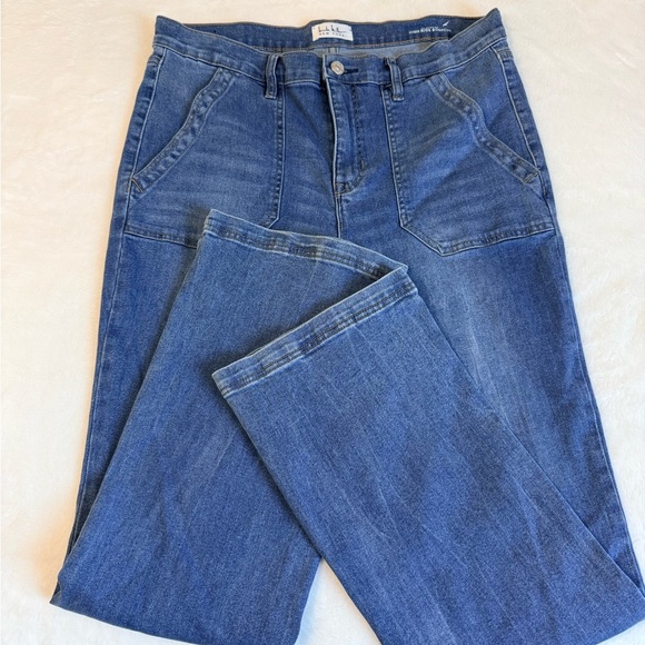 Nicole Miller Flare Blue Women's Jeans - Picture 4 of 6